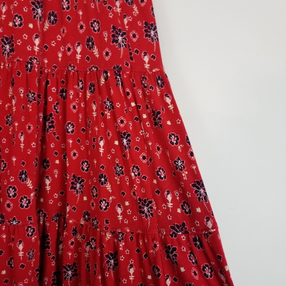 St. John's Bay Red Floral Skirt - Picture 3 of 7